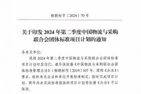 中物联印发2024年第二季度团体标准项目计划